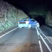 Officers were called to Hedingham Road late last night, March 16, where the car was left abandoned