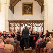 ON SONG: The concert raised more than £1,000 for Ukraine
