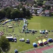 BIG SUCCESS: An aerial shot of the Four Colnes Show in glorious sunshine