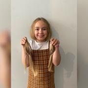 Lexi raised about £250 and donated 11 inches of her hair to the Little Princess Trust