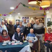 PCSOs Terrie Johnson and Lorraine Keating with Colne View residents