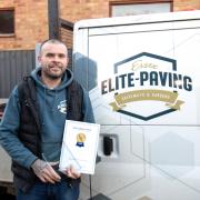 Winner - Darren Sudbury won the best small patio category at the Brett Approved Installer (BAI) National Awards