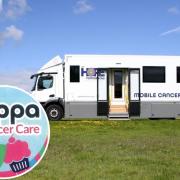 Needed - A mobile cancer care unit with an image of the forthcoming  Halstead charity event