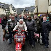 Birthday - Halstead care home resident Eileen was surprised with scooters for her 90th birthday thanks to the FaNs Wishing Washing Line project