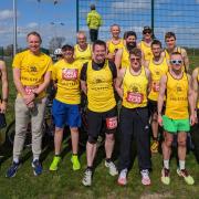 Team effort: Halstead Road Runners' Essex Relays men's team.