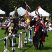 Joust - two knights locked in battle