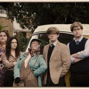 New production - Stane Street Players members in character for The Lady in The Van