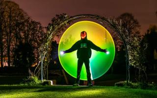 LIGHT PAINTING: The night produced some stunning snaps