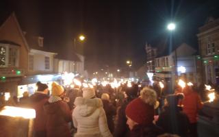 Popular -  Halstead's Torchlight Procession was as popular as ever this year